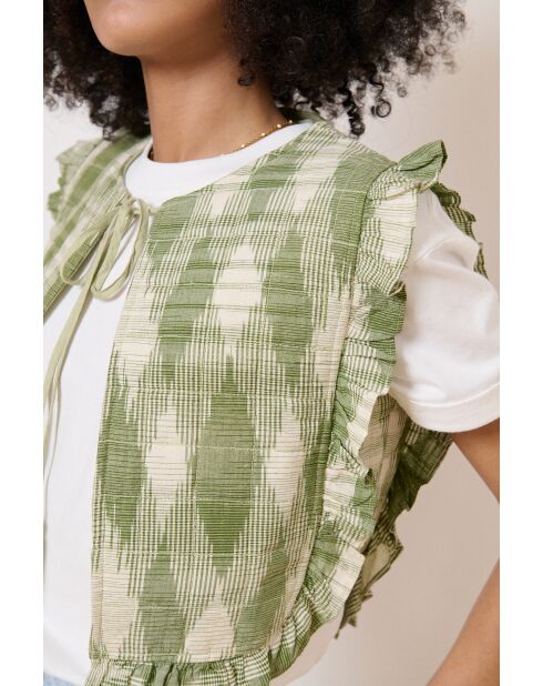 Velma kaki mouwloos vest