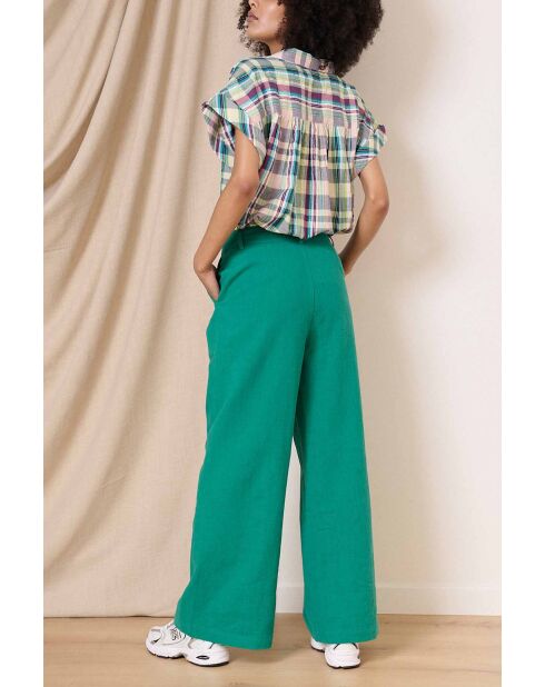 Pantalon Victorine turquoise