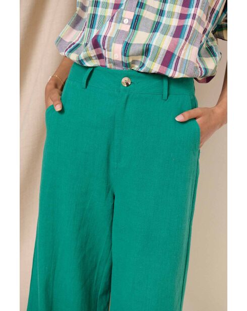 Pantalon Victorine turquoise