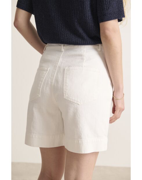 Pantaloncini in jeans bianchi Vosges