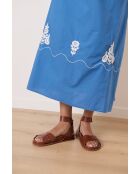 Elektrisch blauwe jurk van Vanuatu