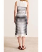 Marineblauwe gebreide jurk van Vivianne