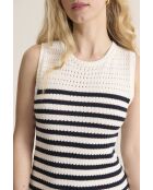 Marineblauwe gebreide jurk van Vivianne