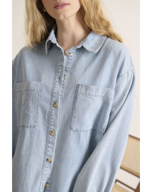 Teo blauw spijkerhemd