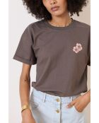T-Shirt Violette anthracite