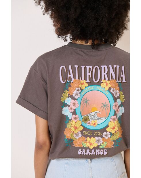 T-shirt viola antracite