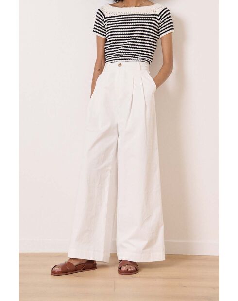 Pantalones Voltaire ecru