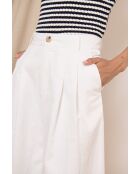 Pantalones Voltaire ecru