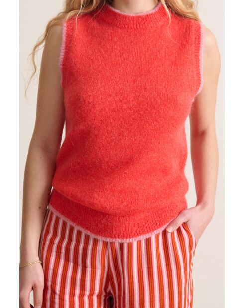 Pull Maille Violaine corail