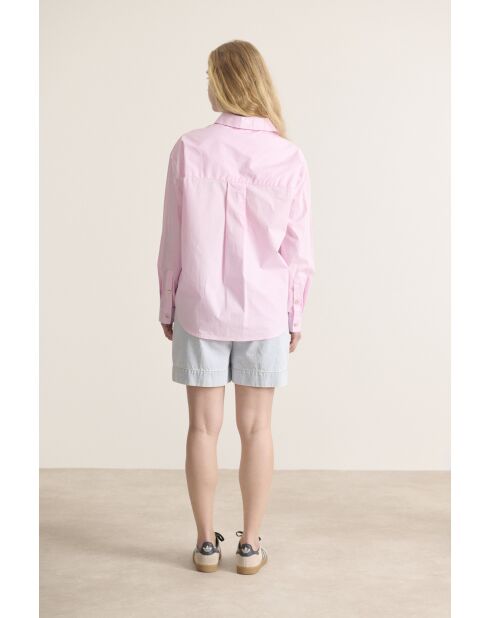 Roze T-shirt met rood