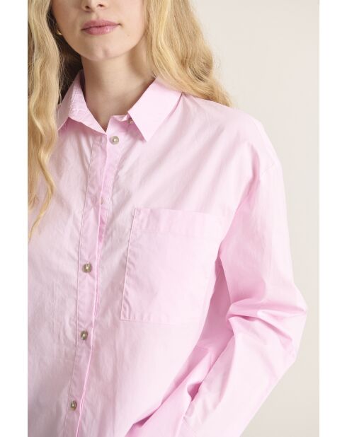 Roze T-shirt met rood