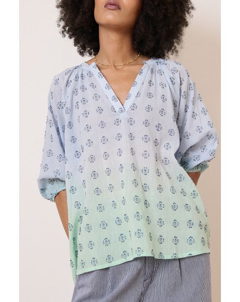 Blouse Neroli bleue