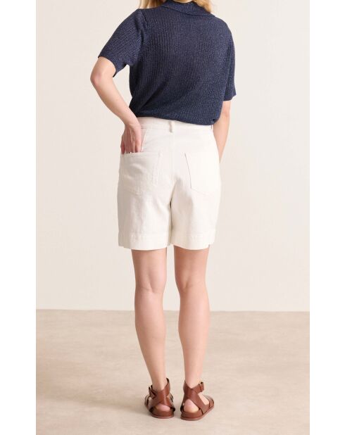 Polo boutonné en Maille Silas marine