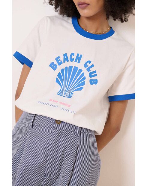 Camiseta blanca Vichy