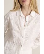 Ecrufarbene Bluse Veronica