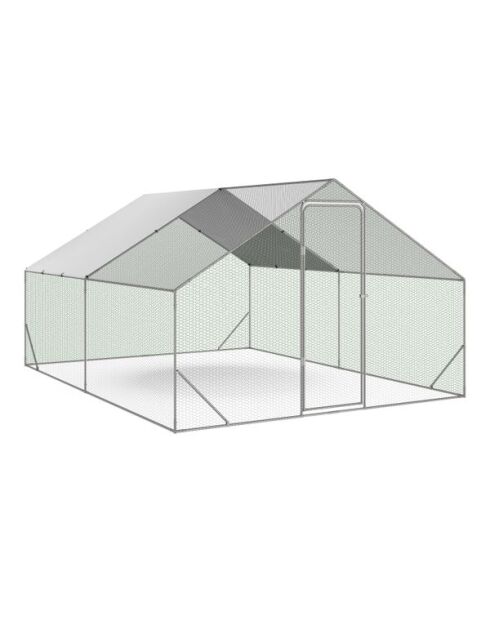Enclos grillagé pour poules 12m² - 3x4m