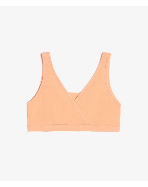Soutien-gorge réversible sans armatures Coton 360 corail