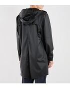 Lange zwarte regenjas van Melanie