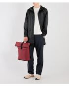 Lange zwarte regenjas van Melanie