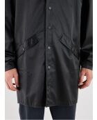 Lange zwarte regenjas van Melanie