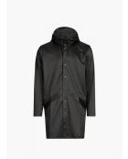 Lange zwarte regenjas van Melanie