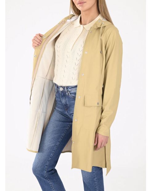 Curve Long Jacket Sand