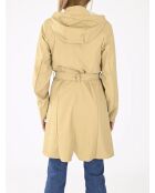 Curve Long Jacket Sand