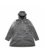 Impermeabile Curve Long W3 grigio metallizzato