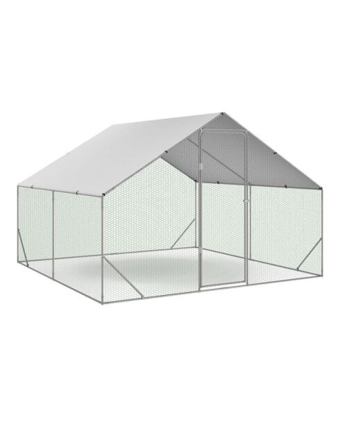 Recinzione metallica per polli 9m² - 3x3m