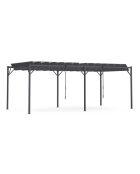 Pergola Venice toit lames orientables gris - 3x6m