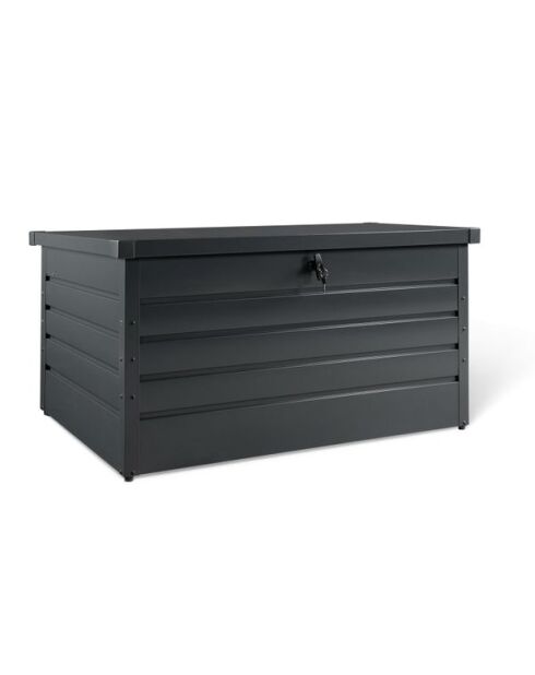 Graue Gartenbox aus Metall - 870L - 147x86x82 cm