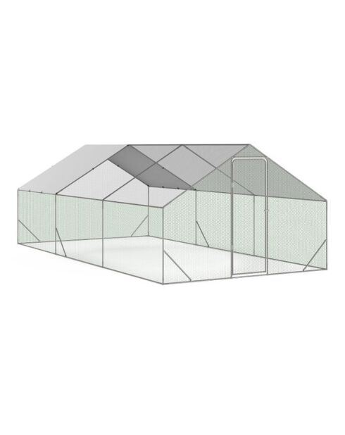 Enclos grillagé pour poules 18m² - 3x6m