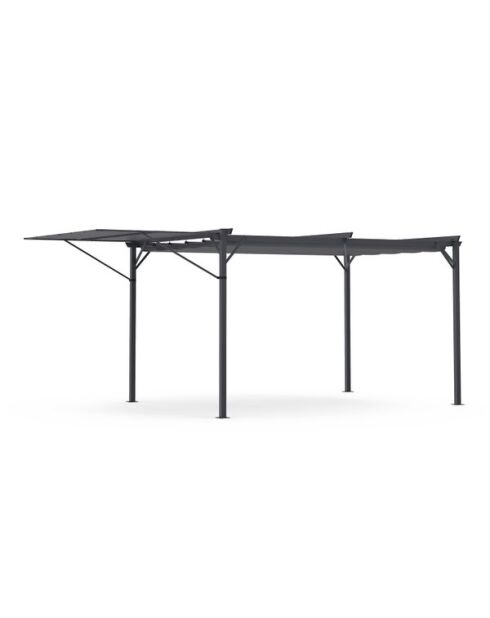 Pérgola Marina con techo retráctil y toldo - 3x4 m