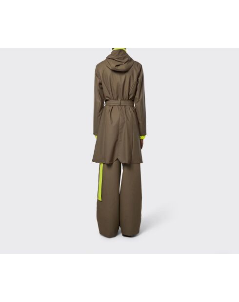 Curve Long Jacket Wood