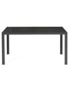 Menorca 6-Sitzer-Gartenmöbel aus Textilene und gehärtetem Glas 6 Sitze Anthrazitgrau - 51,5x68x84 cm