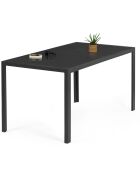 Menorca 6-Sitzer-Gartenmöbel aus Textilene und gehärtetem Glas 6 Sitze Anthrazitgrau - 51,5x68x84 cm