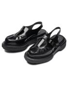 Zwarte babysandalen van kalfsleer