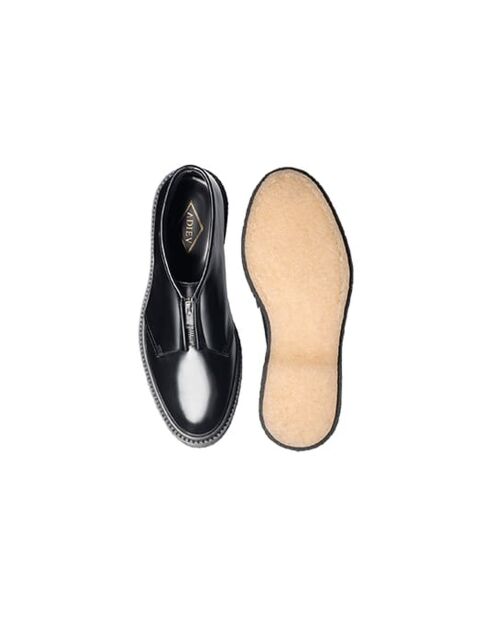 Bottines à fermeture éclair en cuir de veau noires