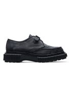 Derbies à boucle en cuir suédé noires