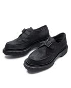 Derbies à boucle en cuir suédé noires
