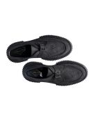 Derbies à boucle en cuir suédé noires