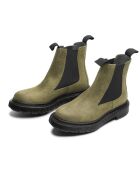 Chelsea-Stiefel aus Veloursleder in