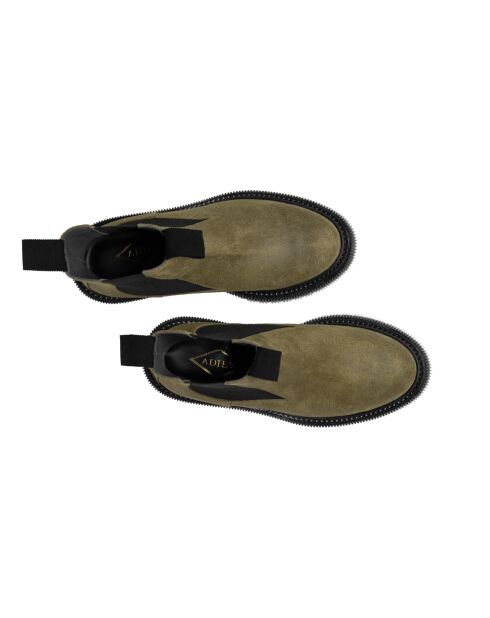 Chelsea-Stiefel aus Veloursleder in