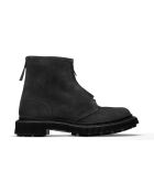 Bottes à fermeture éclair en cuir suédé noires