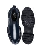 Bottes Chelsea en cuir de veau nuit