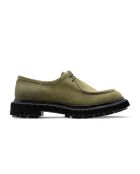 Derbies à lacets en cuir suédé kaki