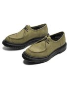 Derbies à lacets en cuir suédé kaki