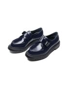 Derbies à boucle en cuir de veau nuit