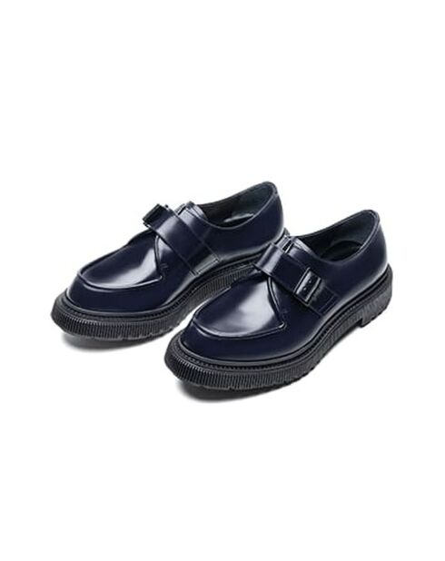 Derbies à boucle en cuir de veau nuit