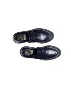Derbies à boucle en cuir de veau nuit